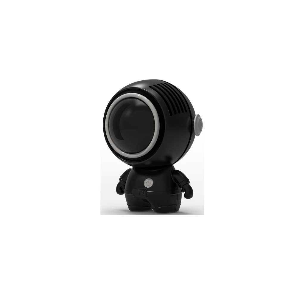 QUALITELL Quạt mini thiết kế hình phi hành gia dễ thương sáng tạo sạc lại bằng cổng usb
