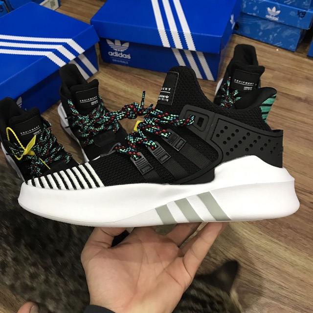 | Ảnh Thật | Giày Adidas EQT Đen Xanh