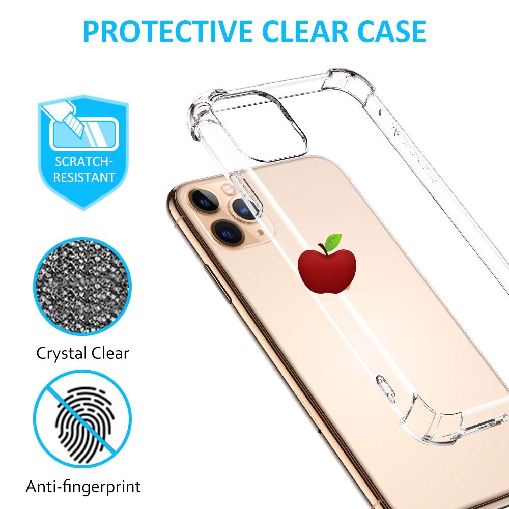 Ốp điện thoại TPU mềm trong suốt chống va đập cho for  iphone 11 Pro Max 6 7 8 Plus X XR XS