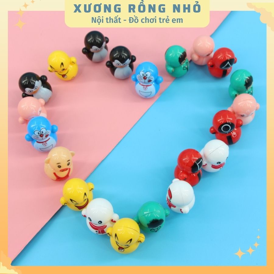 Lật đật mini đồ chơi cho bé nhiều mẫu dễ thương - Xương Rồng Nhỏ
