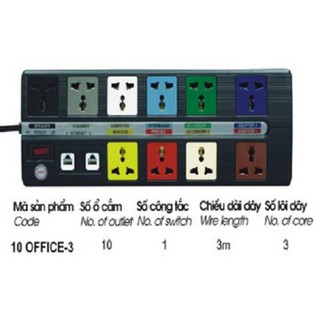 Ổ cắm kéo dài đa năng Lioa 10OFFICE-3