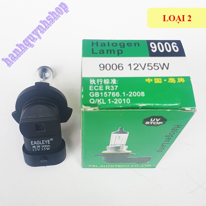 Bóng đèn ô tô HB4 9006 12V 55W con cú sợi tóc Halogen
