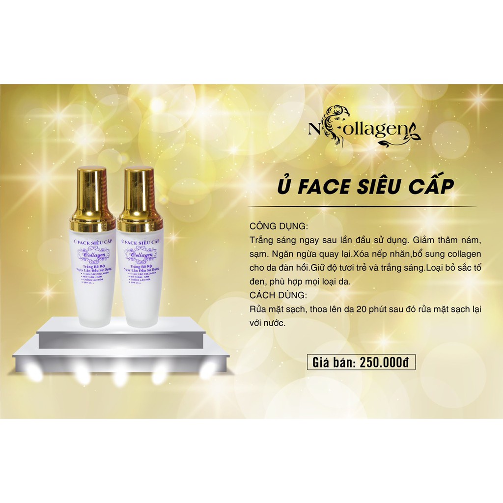 Ủ Trắng Face Siêu Cấp N'COLLAGEN - Giảm Mụn, Mờ Nám, Tàn Nhang