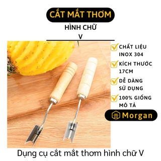 [1 ĐỔI 1] Dao Gọt Thơm - Dụng Cụ Gọt Mắt Thơm, Mắt Dứa Chữ V Siêu Nhanh, Tiết Kiệm Thời Gian 5816