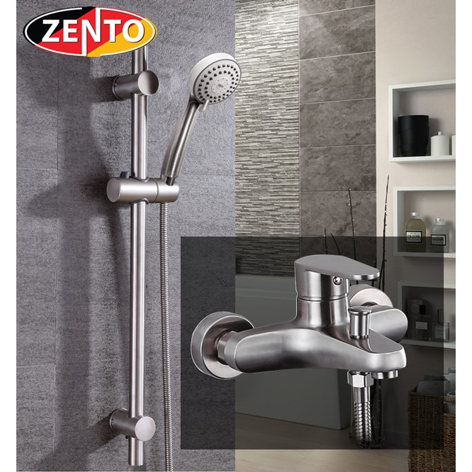 Bộ sen tắm nóng lạnh inox Zento SUS6060-1Sliding bar