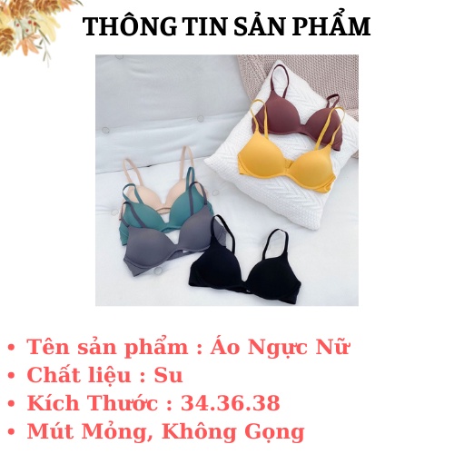 Áo Ngực Nữ 💖FREESHIP💖 Áo Lót Không Gọng Mút Mỏng Su Trơn Mặc Thoải Mái AMYBRA 239 | BigBuy360 - bigbuy360.vn