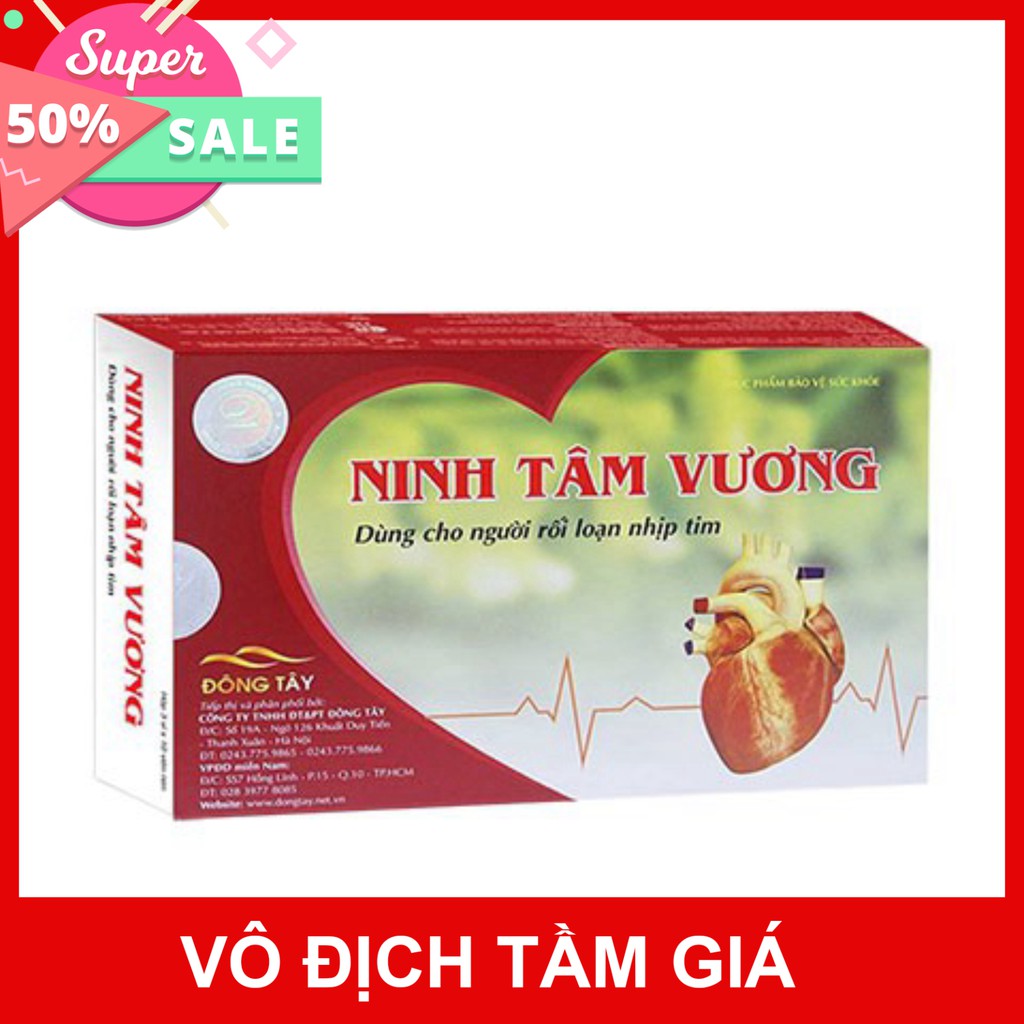 Ninh Tâm Vương- hỗ trợ ổn định nhịp tim, giảm kích thích cơ tim, tăng cường tuần hoàn máu