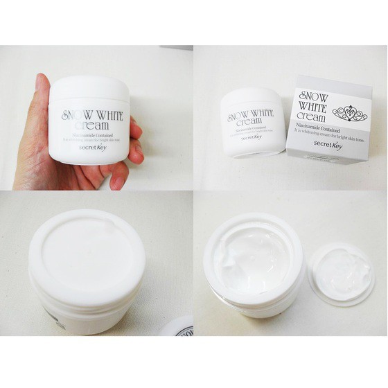 Combo Kem Tắm + Kem dưỡng trắng da toàn diện Secret Key Snow White 250g