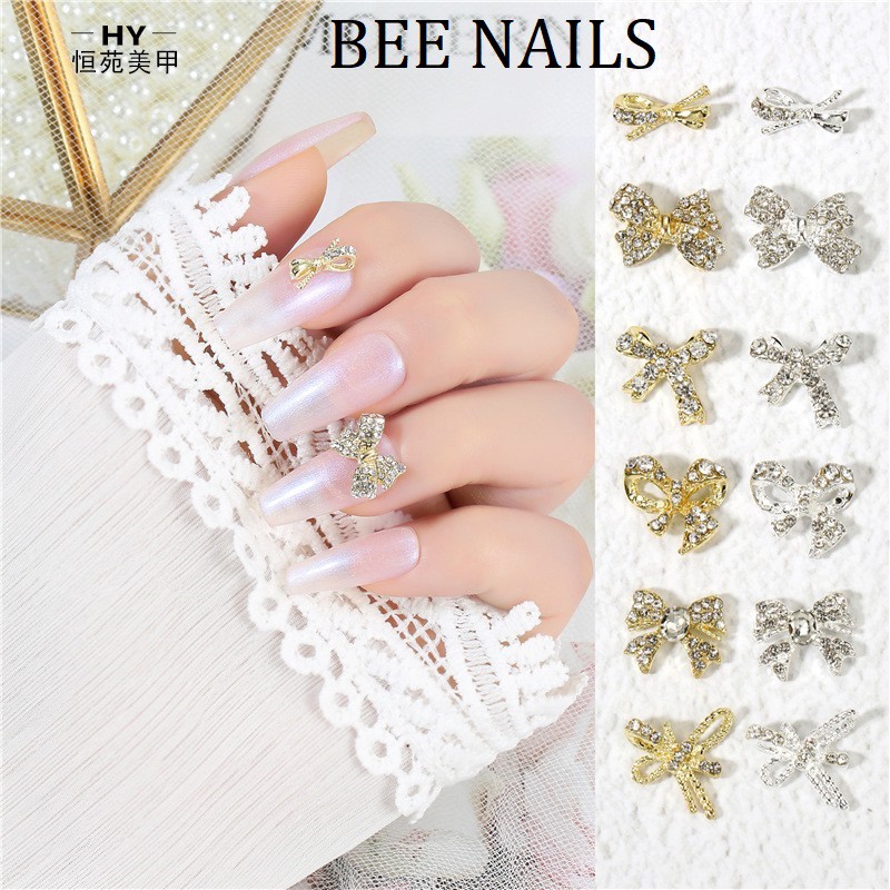 Phụ kiện đá trang trí móng, charm đá gắn móng tay chân BEE NAILS shop