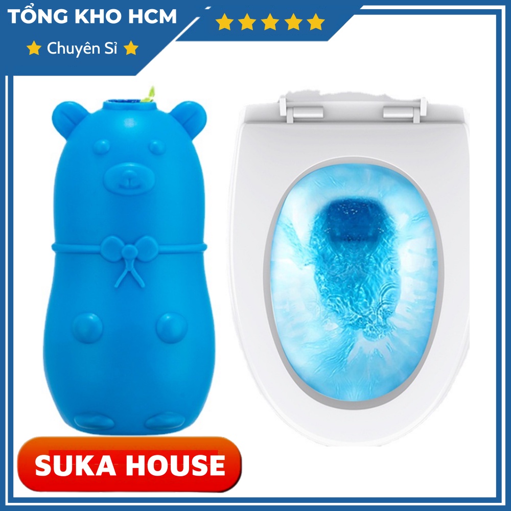Heo Thản Bồn Cầu Khử Mùi Xả Nước Màu Xạnh ZA08