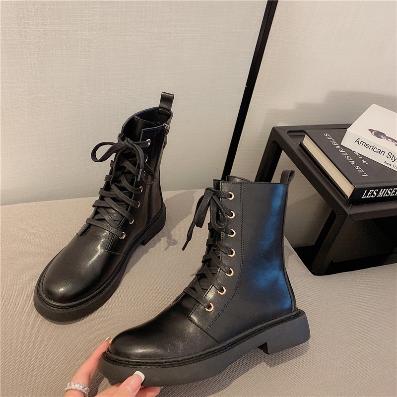 Giày Bốt Dr. Martens Cổ Thấp Cột Dây Phong Cách Anh Quốc Mùa Đông Hàng Mới Dr2021Autumn