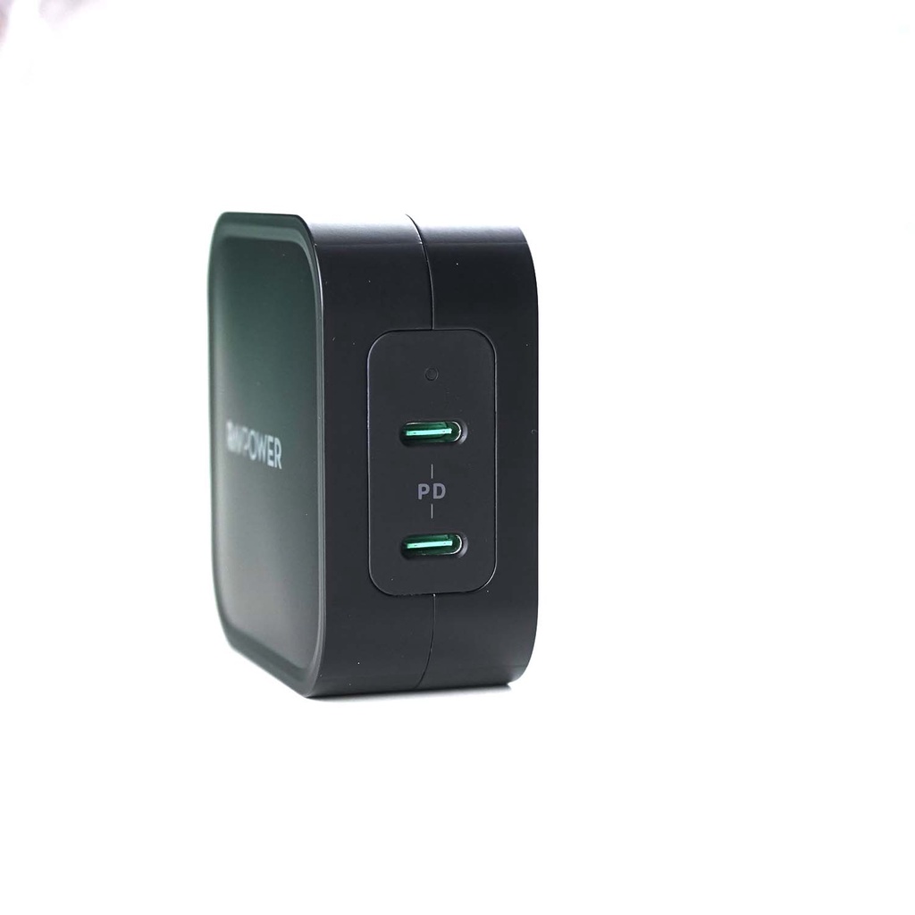 Sạc RavPower RP-PC128, 2 USB-C PD 90W Chính Hãng