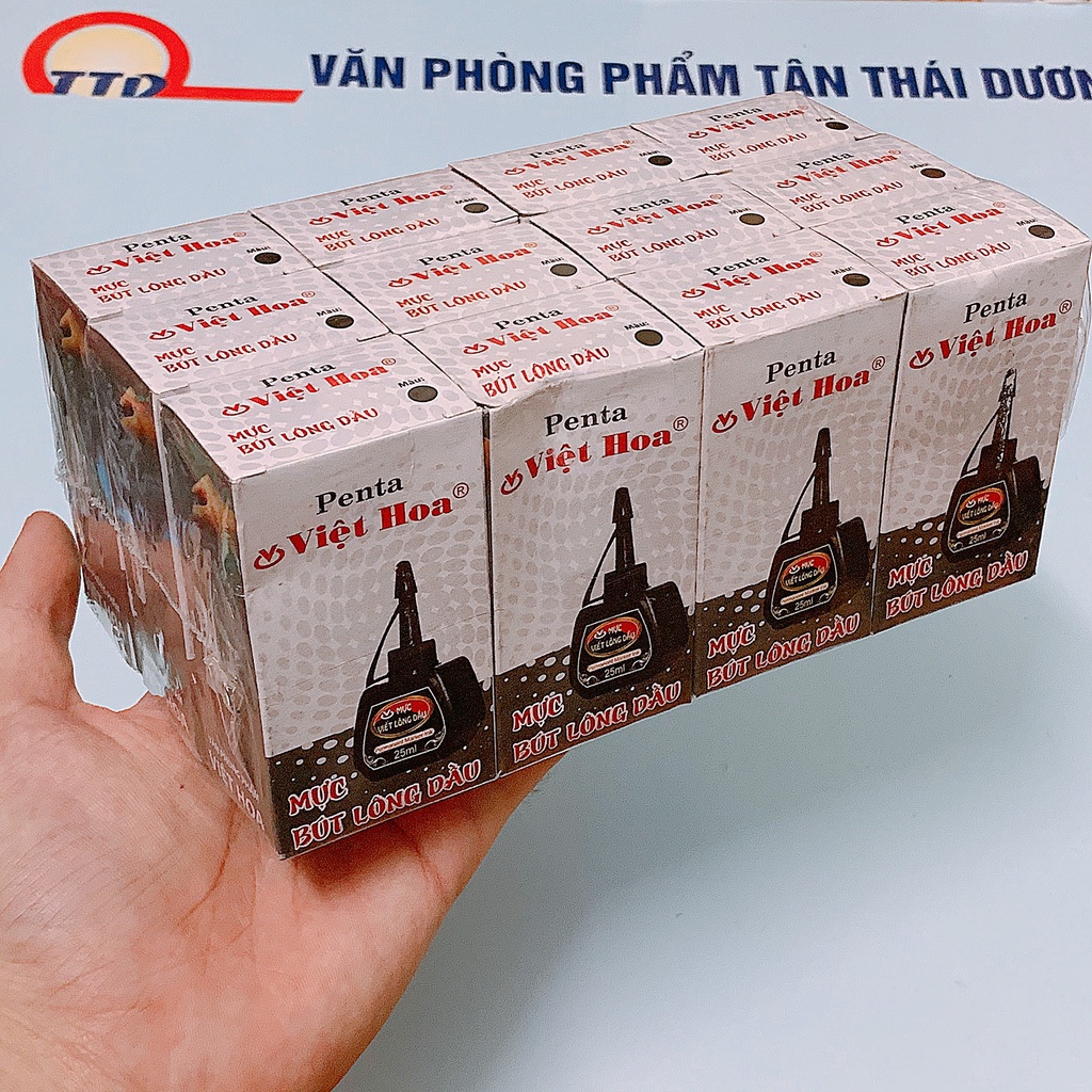 Mực Bút Lông Dầu 3 Màu - Xanh/ Đỏ/ Đen