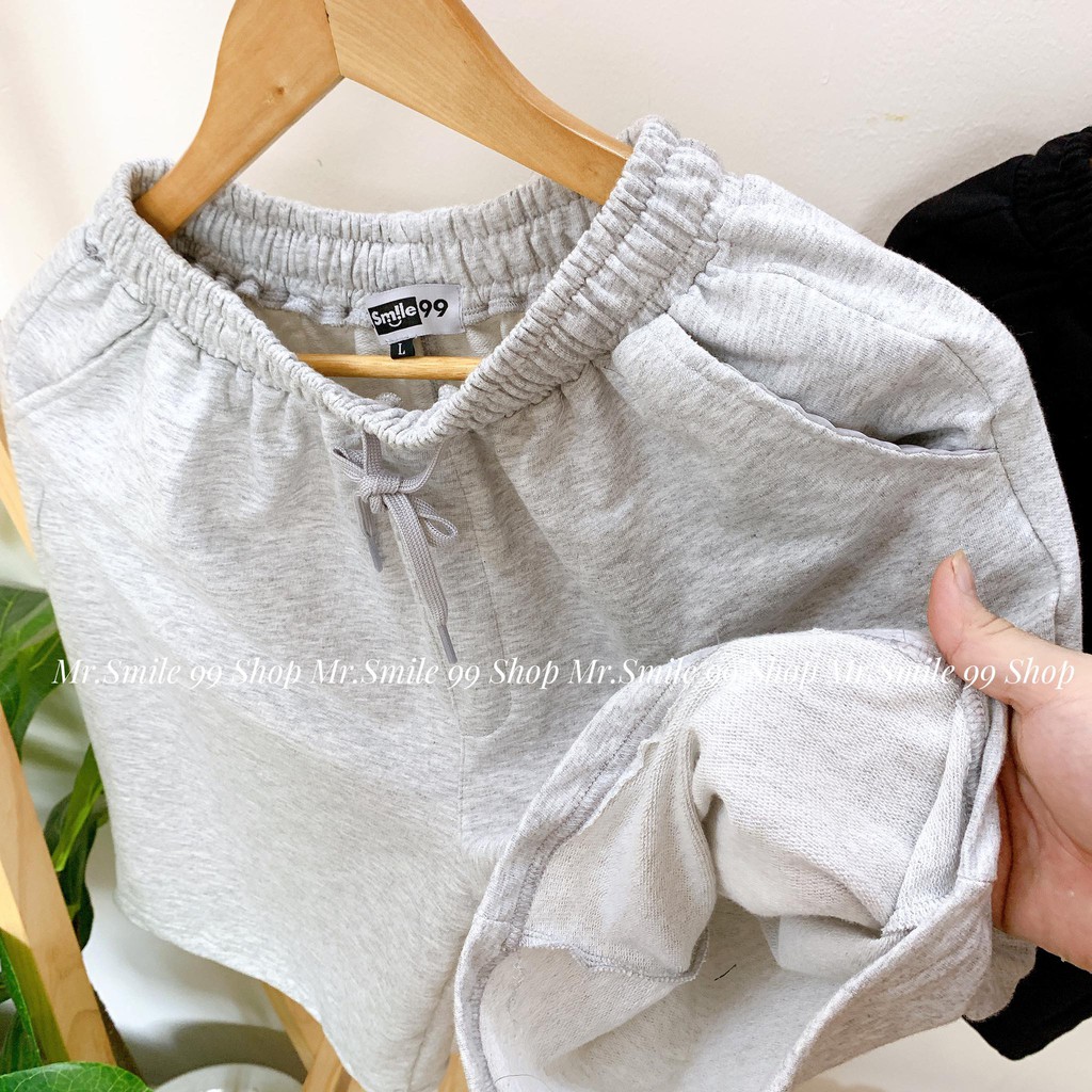 Quần Short Thun Da Cá Nam Unisex Mr Smile 99 Shop