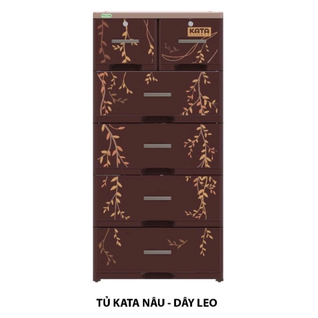 [GIÁ HỦY DIỆT]⭐Tủ nhựa KaTa 5 tầng 6 ngăn chính hãng, tủ nhựa cho bé 60x120cm  hàng chính hãng giá tốt HCM - Nemtot