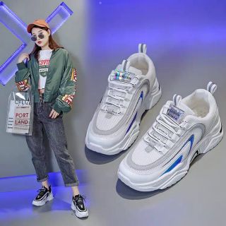 GIÀY THỂ THAO PHẢN QUANG 3 MÀU/GIÀY SNEAKER NỮ ĐẾ CÁ MẬP