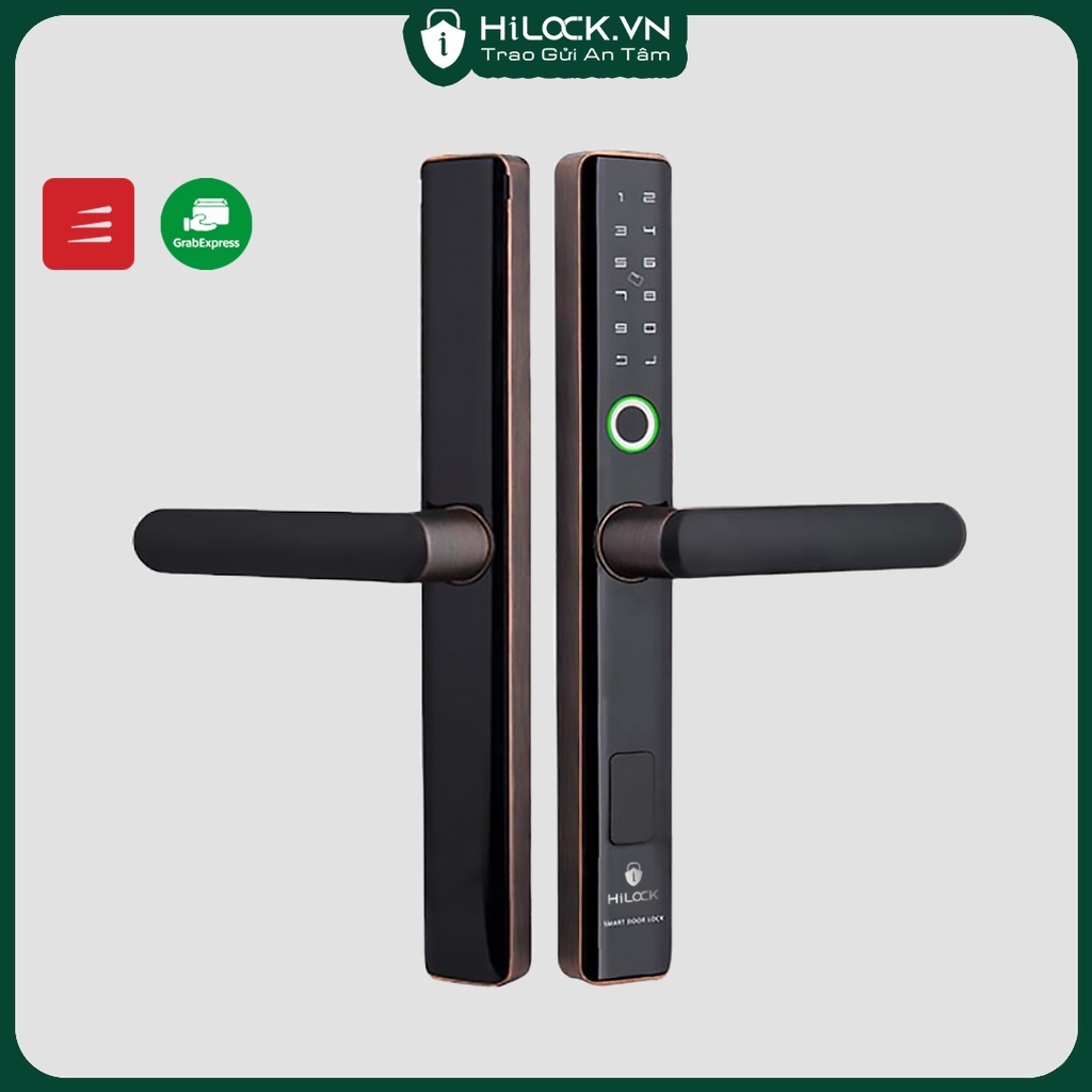 Khoá Cửa Vân Tay Thẻ Từ Cao Cấp HL09TU Tuya Bluetooth / Wifi, Điều Khiển Từ Xa Qua App Tuya và Smart Life + BH 12 Tháng