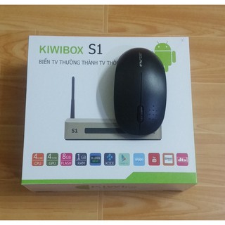 Android TV box Kiwi S1 tặng chuột không dây Forter V181