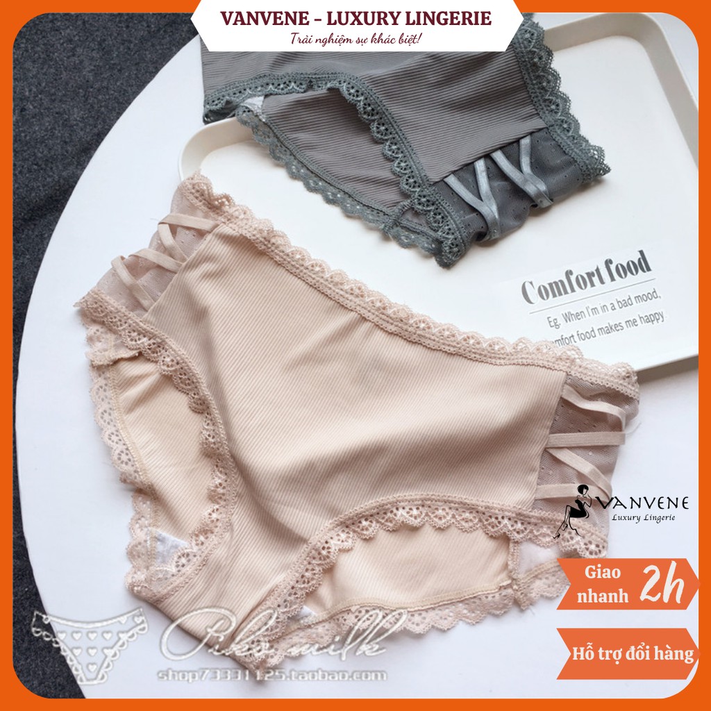 QUẦN LÓT THUN LẠNH CẠP VỪA HÔNG ĐAN CHÉO SEXY MỚI Freesize Q222