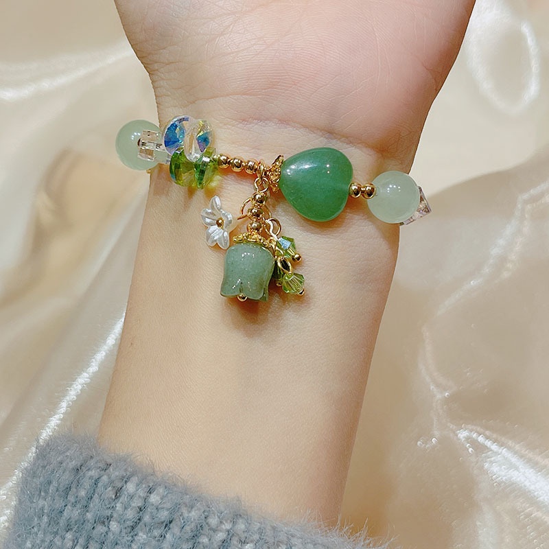 Vòng Đeo Tay Đính Đá Pha Lê Phong Cách Bohemian Dành Cho Nữ