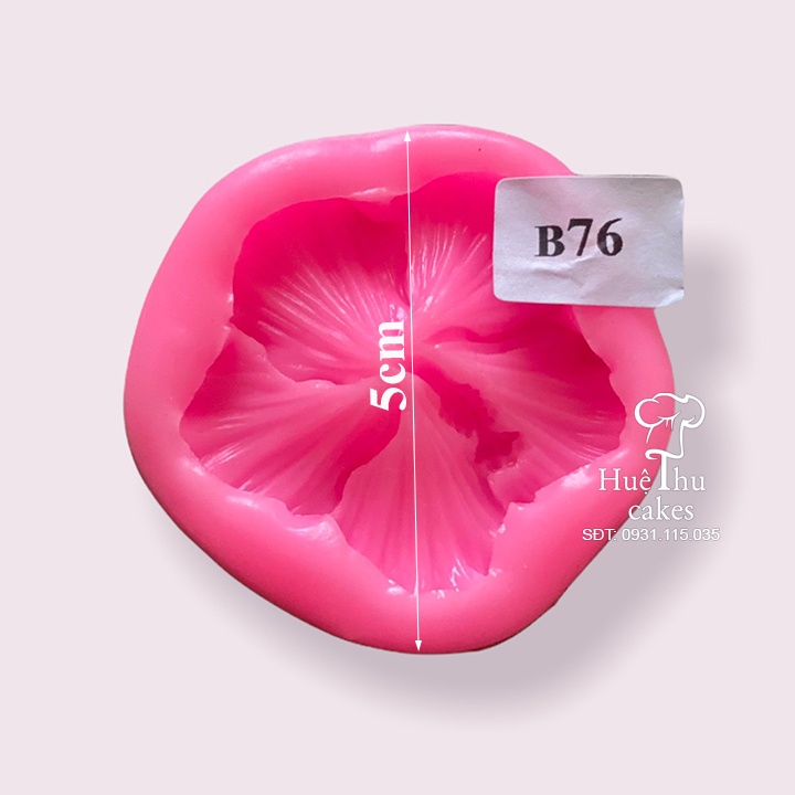 Khuôn silicon hoa Bụp (B76 - khuôn Thái) làm bánh rau câu 4D