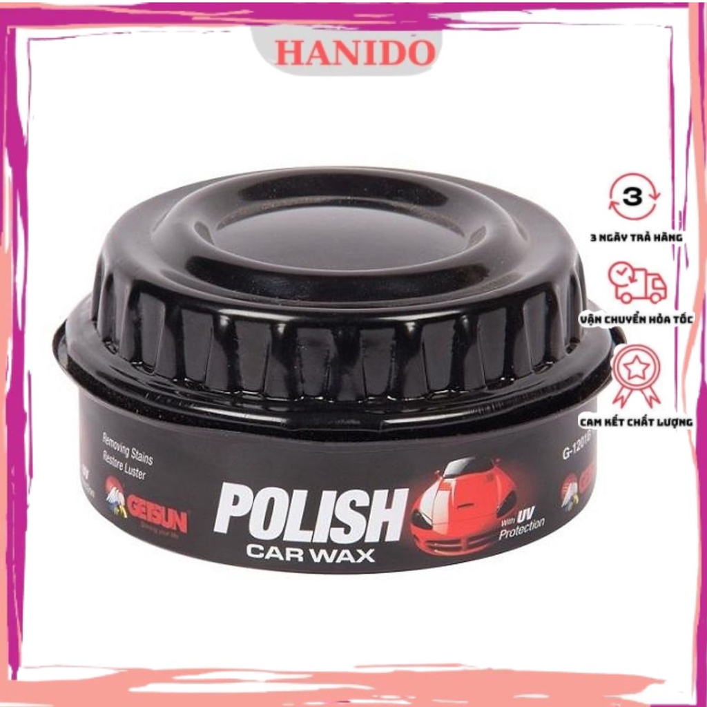 Sáp đánh bóng xe ôtô xe máy chuyên dụng tiện lợi Polish Wax GETSUN 230 (g) (Đen)