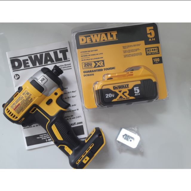 Combo máy vặn vít DEWALT dcf887 và pin 5A Dewalt.
