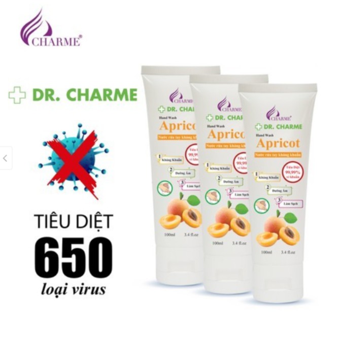 Nước Rửa Tay Charm e Apricot 100ml