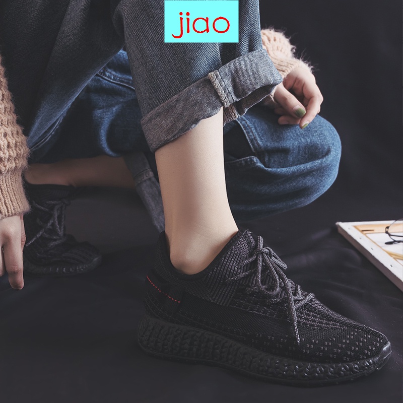 Giày thể thao phối lưới màu đen thời trang xuân hè phong cách hàn quốc cho nữ 2021