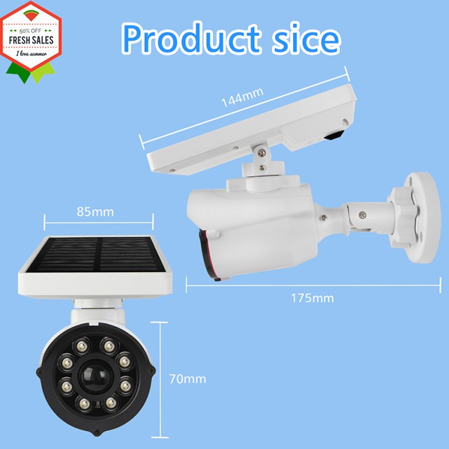 Camera Giám Sát Bằng Năng Lượng Mặt Trời Chống Thấm Nước Có Đèn Led | BigBuy360 - bigbuy360.vn