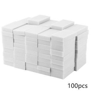 ❤^.^❤set 100 miếng bọt biển nano dùng để lau chùi vệ sinh nhà bếp / phòng tắm