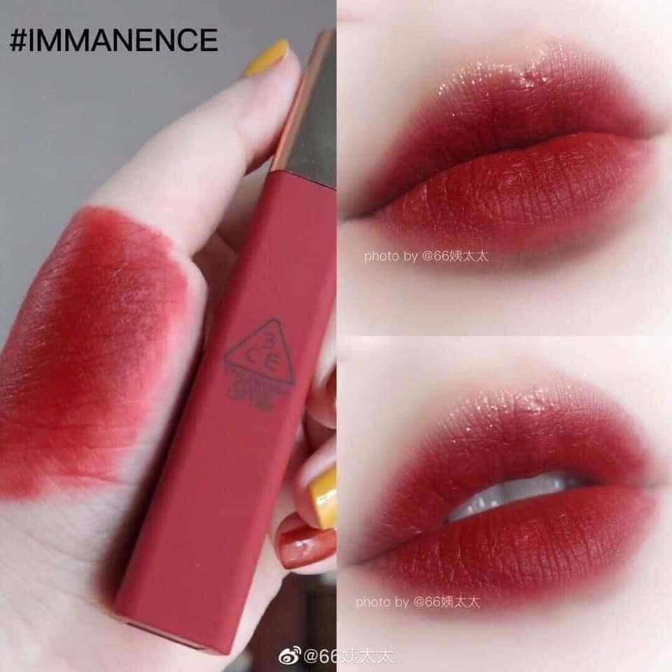 Son kem 3CE Cloud Lip Tint Immanence đỏ rượu sang chảnh, quyến rũ