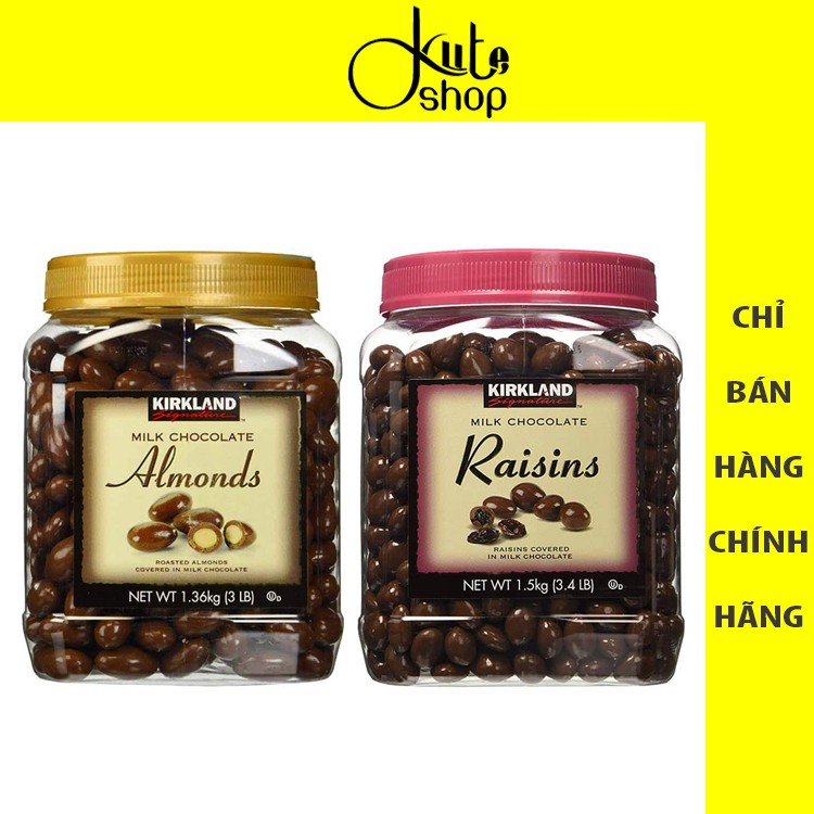 Chocolate sữa có nhân hạt hạnh nhân Kirkland Milk Chocolate Almonds