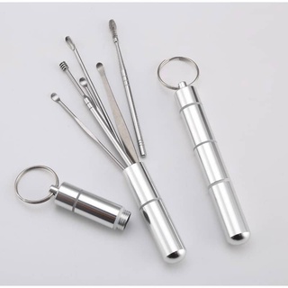 Bộ Lấy ráy tai 6 món inox cao cấp
