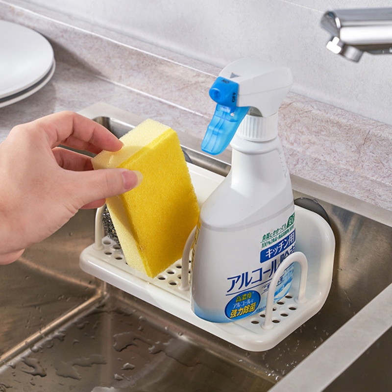 Giá Đỡ Bọt Biển Rửa Chén Gắn Tường Không Cần Đục Lỗ Cho Nhà Bếp