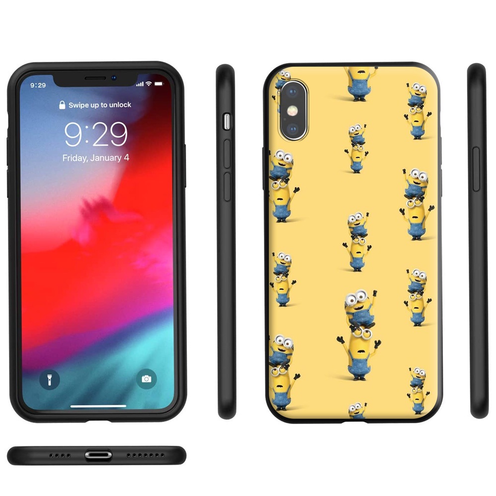 Ốp Điện Thoại Silicon tpu Mềm Hình minion Cho realme 5 5i 5s c15 c3 c2 c21