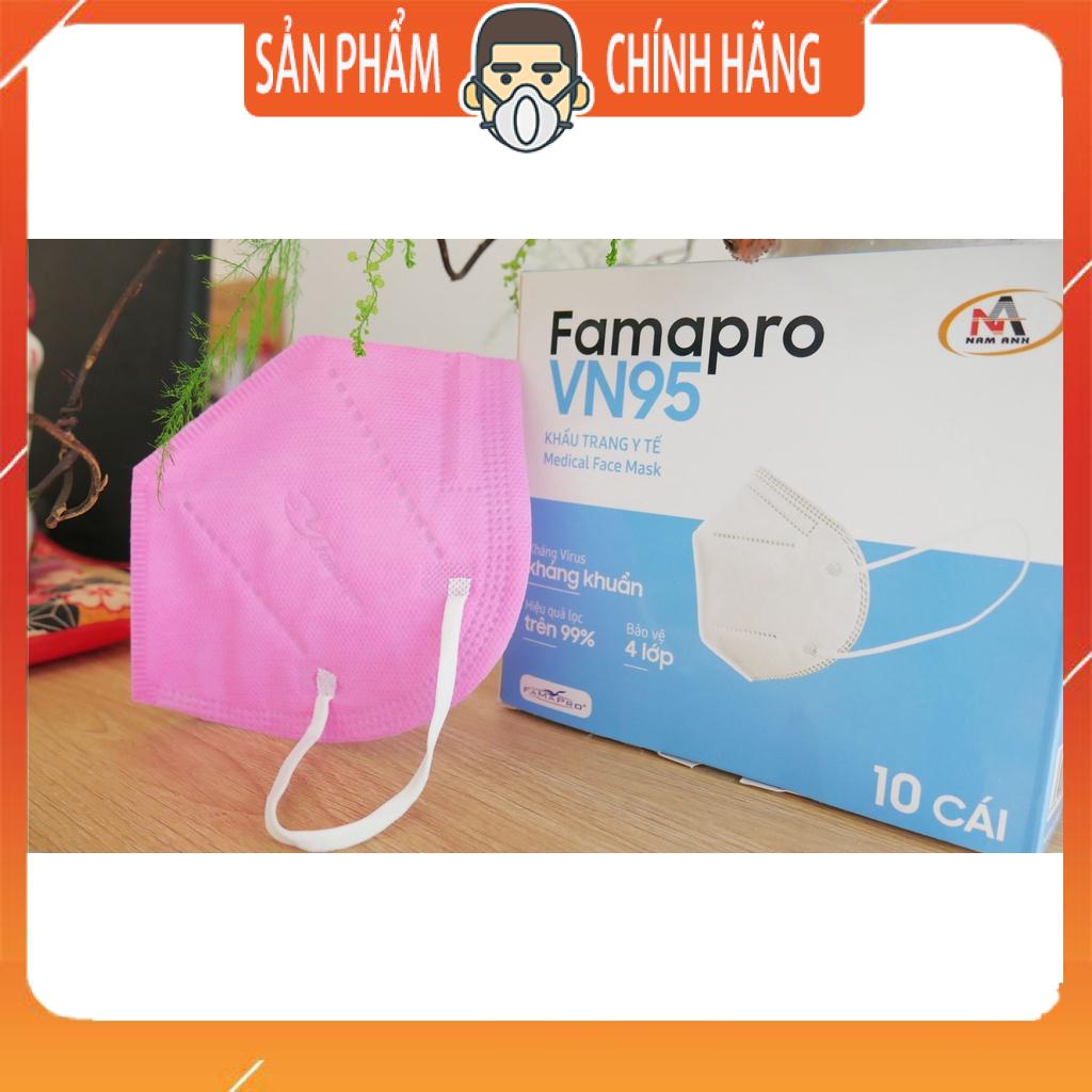 Combo 10c Khẩu trang VN95 FamaPro kháng khuẩn cao cấp