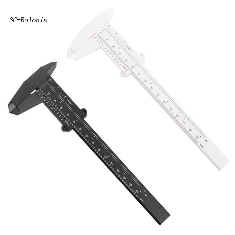 Thước Cặp Vernier 150mm Có Đánh Dấu Bằng Nhựa Màu Đen Trong Suốt
