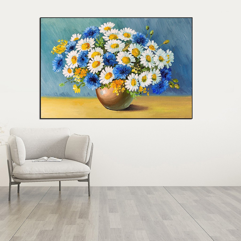 [HCM] Tranh treo tường - Tranh Canvas Cúc Họa Mi Trang Trí Treo Tường cực đẹp 1CUC01 | BigBuy360 - bigbuy360.vn