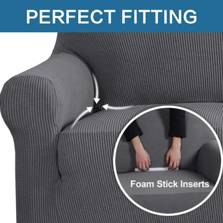 Ghế Bọc Sofa, Ghế Dài 1/2/3/4 Nệm, Vải Co Giãn, Chống Thấm Nước ghế sofa 1chỗ ngồi-168