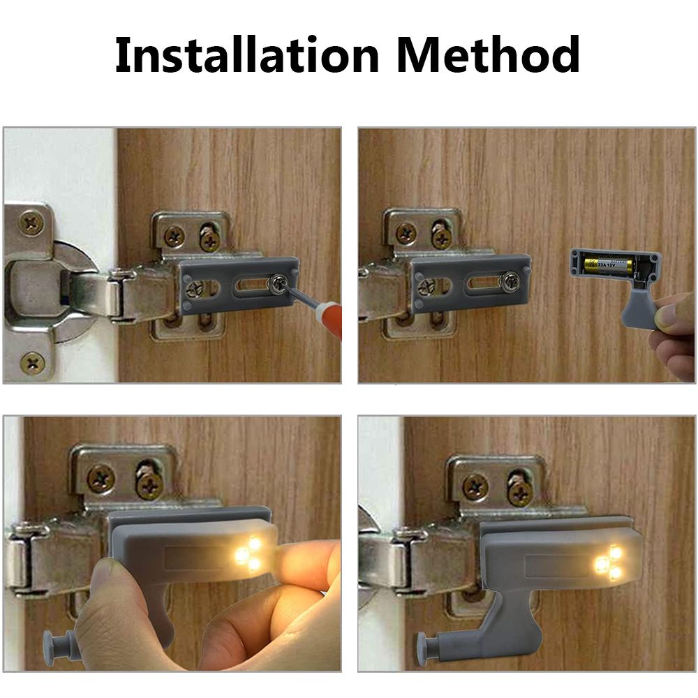 Đèn LED gắn bản lề cửa ra vào/ tủ chén/ phòng ngủ/ phòng khách