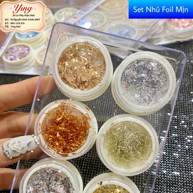 Set Nhũ Foil Mịn Có Sợi
