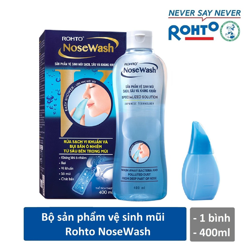 Rohto NoseWash Dạng Rửa - Sản phẩm Vệ sinh mũi, sạch, sâu và kháng khuẩn | BigBuy360 - bigbuy360.vn