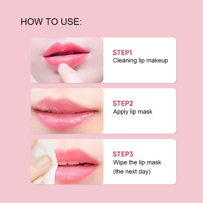 Mặt nạ môi collagen dưỡng ẩm tẩy tế bào chết làm mờ nếp nhăn hiệu quả 9g
