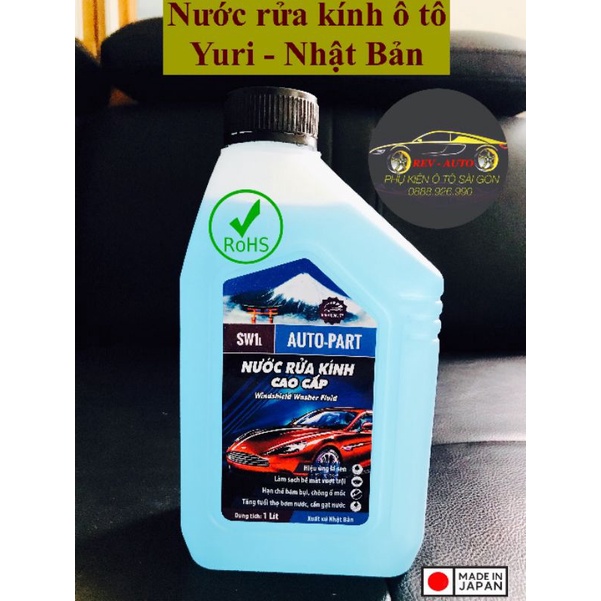 NƯỚC RỬA KÍNH Ô TÔ, Yuri Nhật Bản  -CHAI 1 LÍT