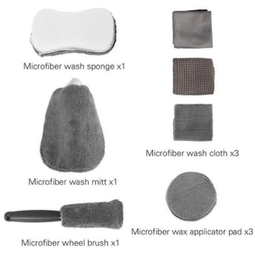 Bộ Dụng Cụ 5 Món Vệ Sinh Xe Hơi,Ô Tô Chuyên Dụng Siêu Mềm, Bảo Vệ Sơn Xe