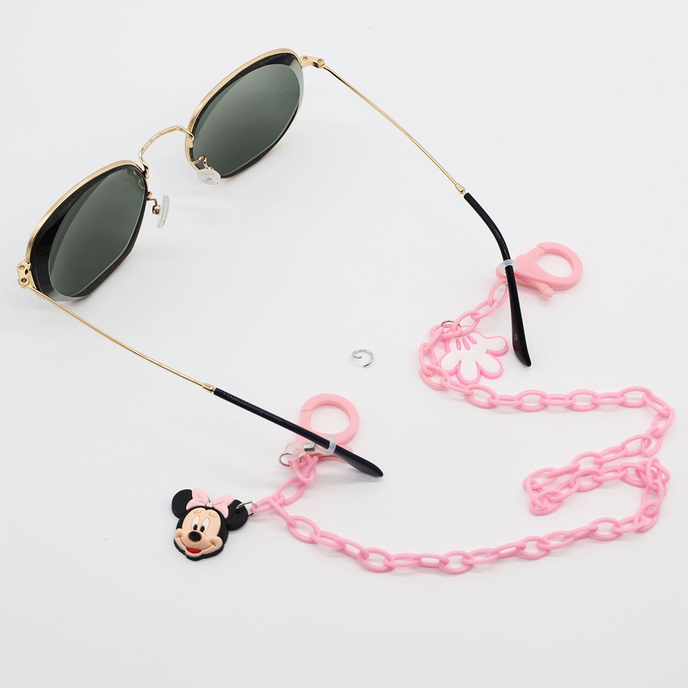 58cm acrylic candy color mask chain glasses chain