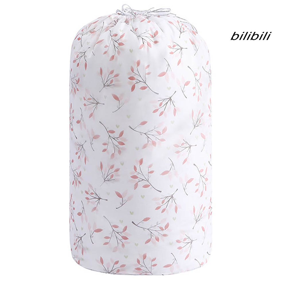 FSbilibili Portable Flamingo Cloud Feather Print Drawstring Quilt Bag Blanket Storage Pouch