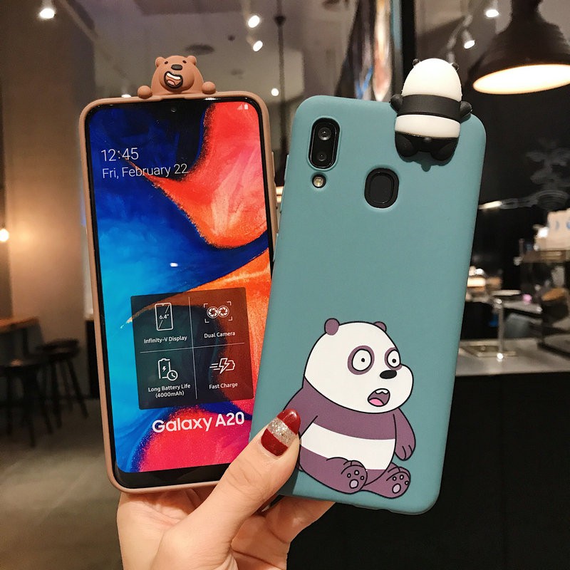 Ốp điện thoại hình gấu cho Huawei Nova 5T 2i 3 3i 3e Honor 7C 7A P20 P30 Mate 20 Y6 Prime 2018 Y7 Y9 Pro 2019 GR5