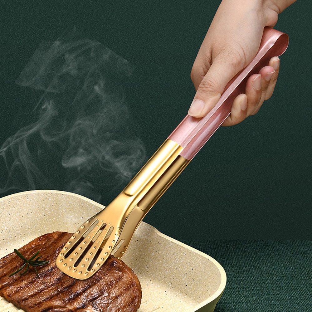 Epoch Kẹp Gắp Thức Ăn Bằng Thép Không Gỉ Chống Dính Nhiều Màu Tiện Dụng